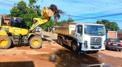 Prefeitura de Palmas realiza serviços de manutenção na Praia da Graciosa, nos setores Bela Vista e Santo Amaro