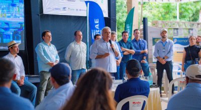Laurez projeta expansão do agro e reforça vocação produtiva do Tocantins durante abertura da colheita do arroz em Lagoa da Confusão