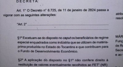 Governo acaba na prática com o Fundo Estadual de Transporte, retirando uma das promessas de campanha de Vicentinho Jr.  onerando mais ainda os cofres com perda de arrecadação e buracos nas rodovias. Oposição calou-se por quê?