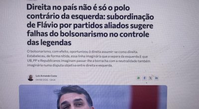Direita no país não é só o polo contrário da esquerda: subordinação de Flávio por partidos aliados sugere falhas do bolsonarismo no controle das legendas