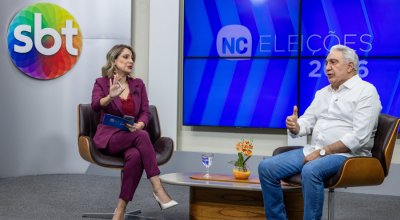 Laurez defende experiência na gestão, descentralização da saúde e educação em tempo integral durante sabatina no SBT
