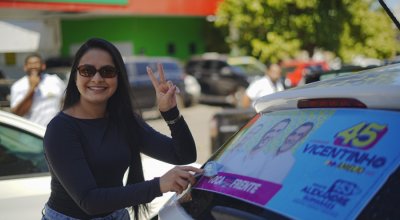 Adesivaço de Vicentinho reúne apoiadores e reforça apoio popular
