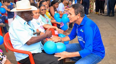 Gaguim participa de celebração religiosa em Arraias e de carreata histórica em Taguatinga durante agenda no sudeste