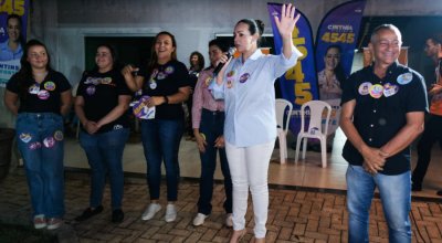 Cinthia reforça união do grupo de Vicentinho em Porto Nacional