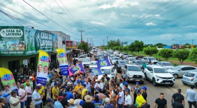 "Vamos viver juntos essa histórica vitória do nosso estado": A quatro dias da eleição, Vicentinho convoca tocantinenses a transformar mobilização em vitória nas urnas
