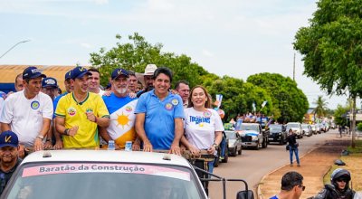 Depois de Gurupi, Porto Nacional recebe Vicentinho com grande carreata pelas ruas da cidade