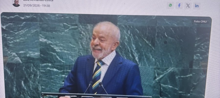 Lula abrirá discurso na ONU falando em soberania, enquanto STF segue em crise, Meu artigo desta segunda no NC News