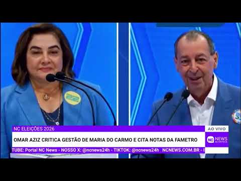 Debate dos candidatos a governador do Amazonas da TV Norte Amazonas. No NC News