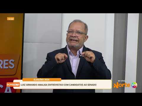 Alexandre Guimarães e Paulo Mourão se destacam na entrevista sobre Senado na TV Norte SBT Tocantins